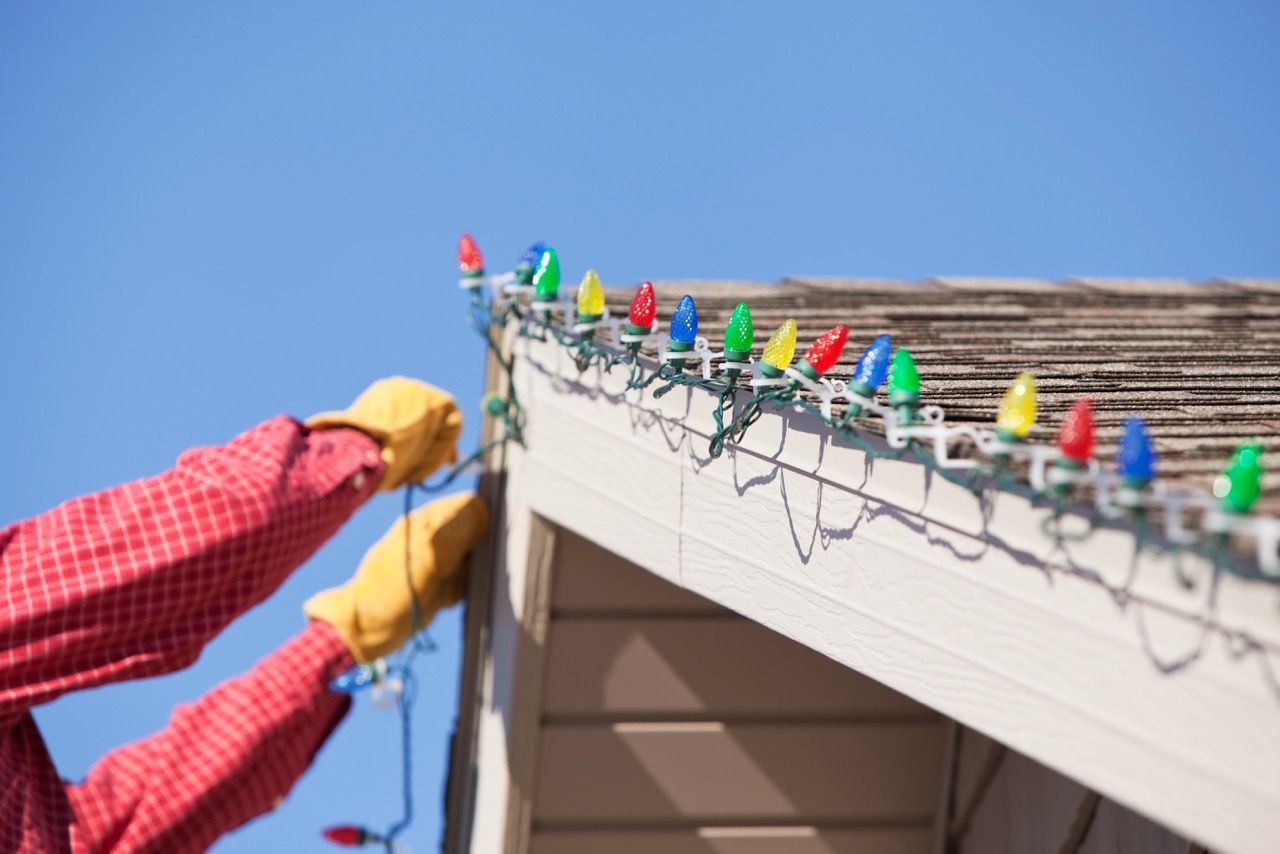 xmas lights installation